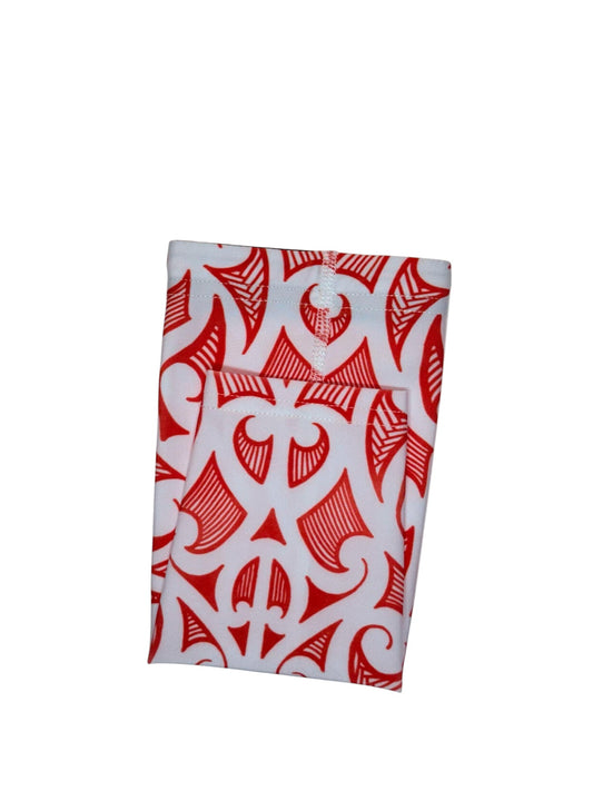 White and Red Sleeve