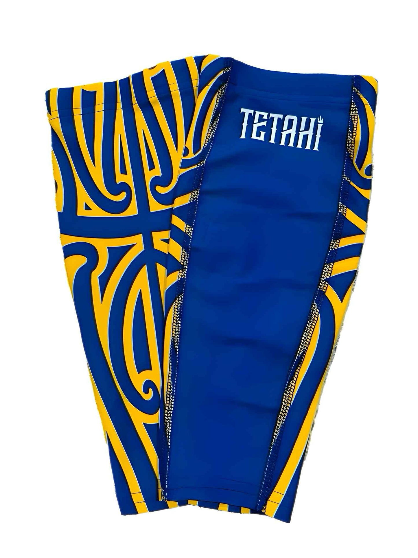 Yellow and Blue Calf Sleeve