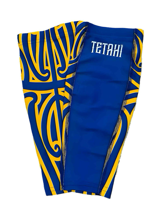 Yellow and Blue Calf Sleeve