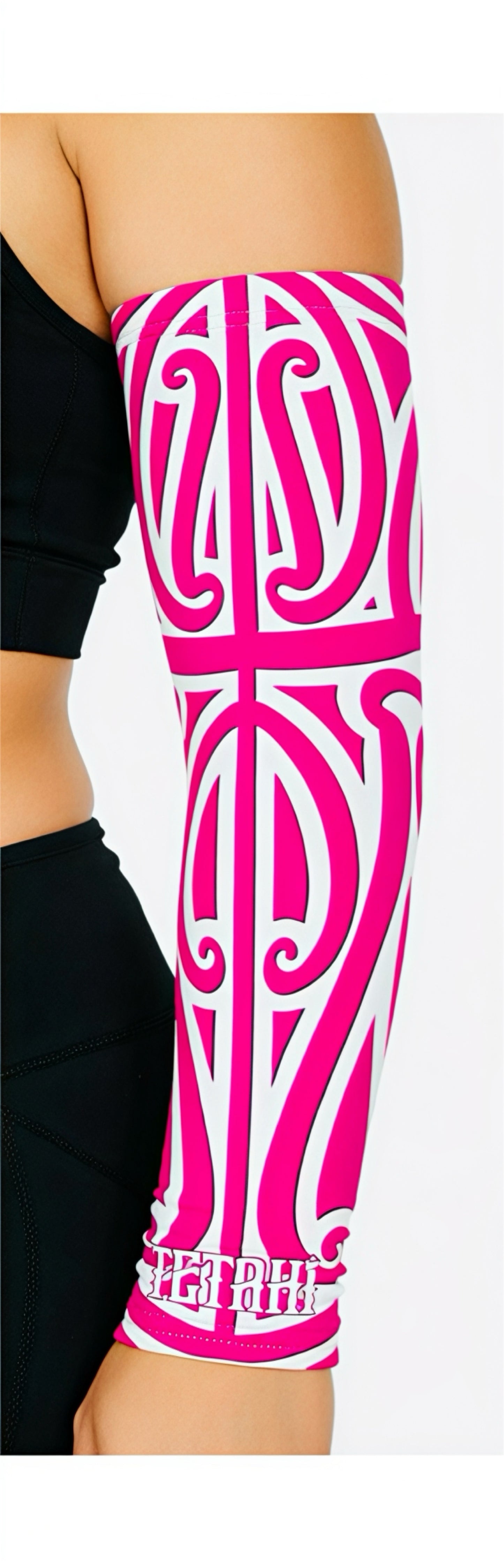 Hot Pink and White Arm Sleeve