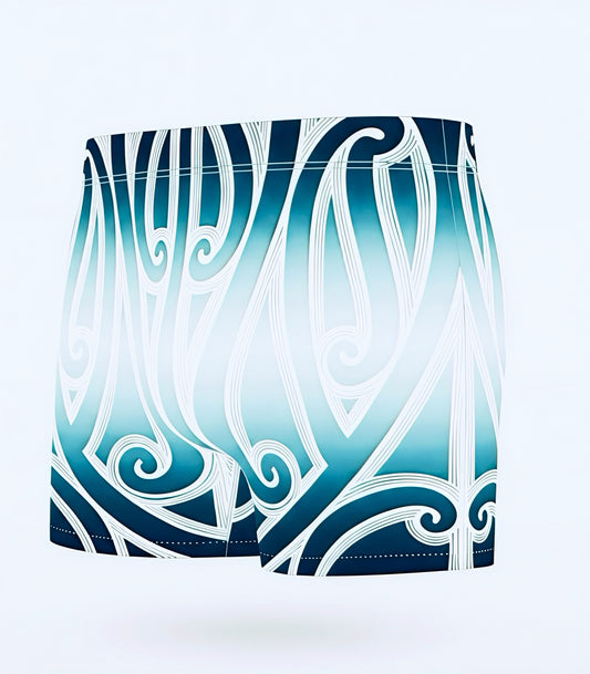 Teal, White, Blue Girls Bummers