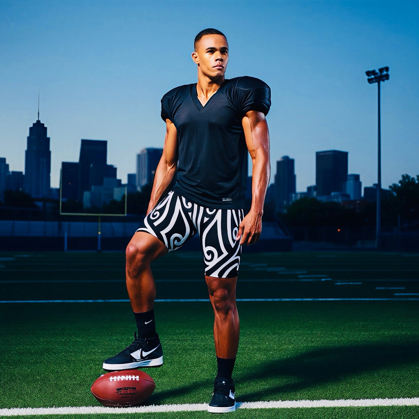 Black and White Compression Boys Skins